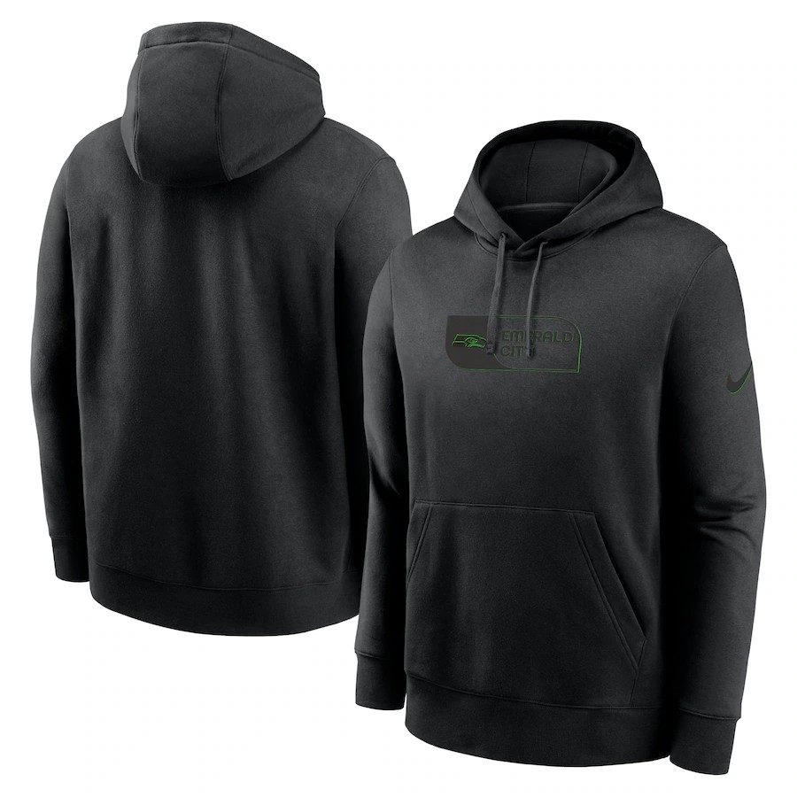 Men seattle seahawks black style #9 2024 NFL hoodie->seattle seahawks->NFL Jersey